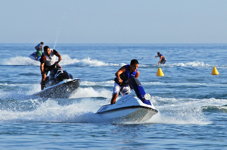 Jet skiers, Marbella.