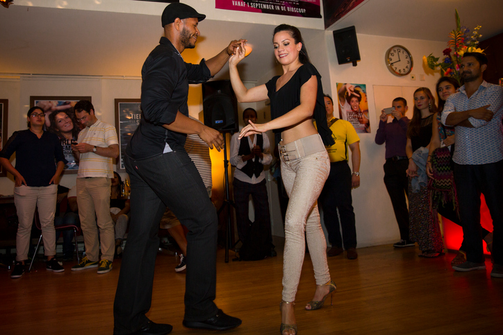 couple dancing salsa at World Cinema Amsterdam festival closing party