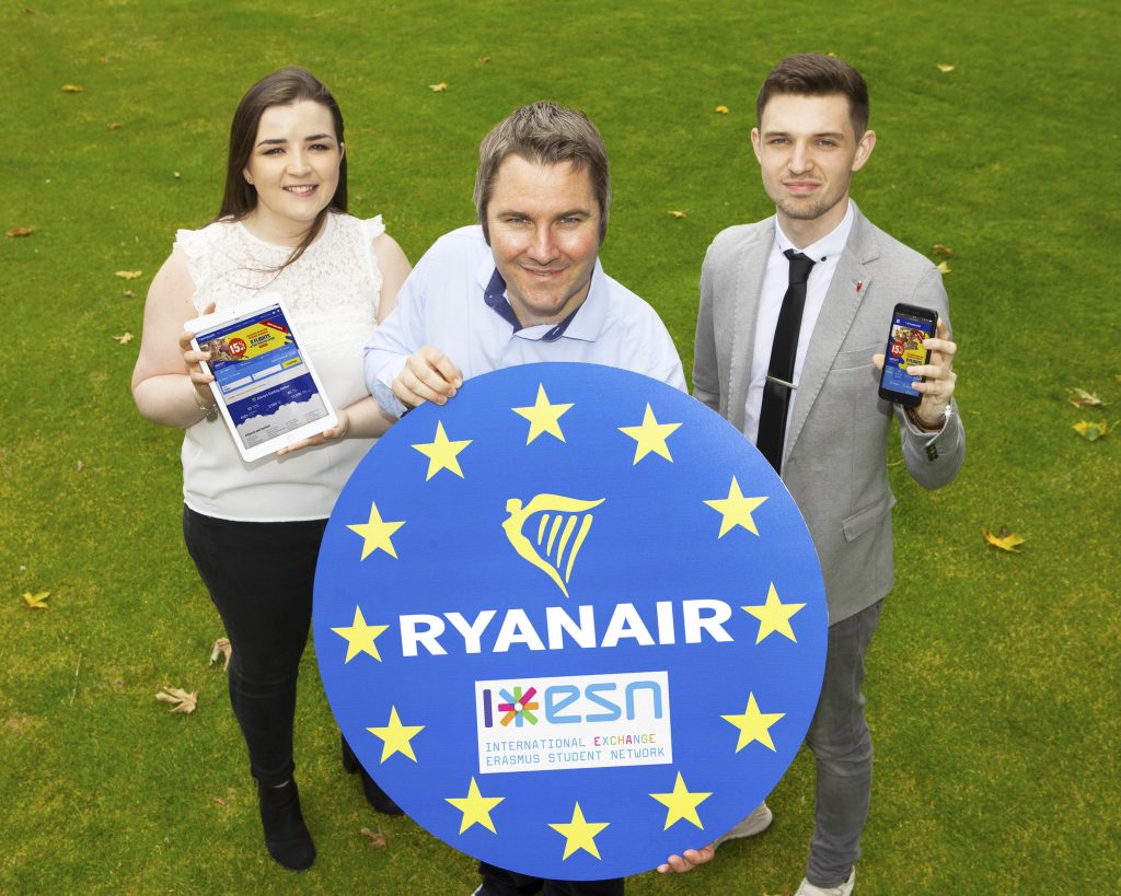 Ryanair lanza la nueva plataforma de reservas para Erasmus