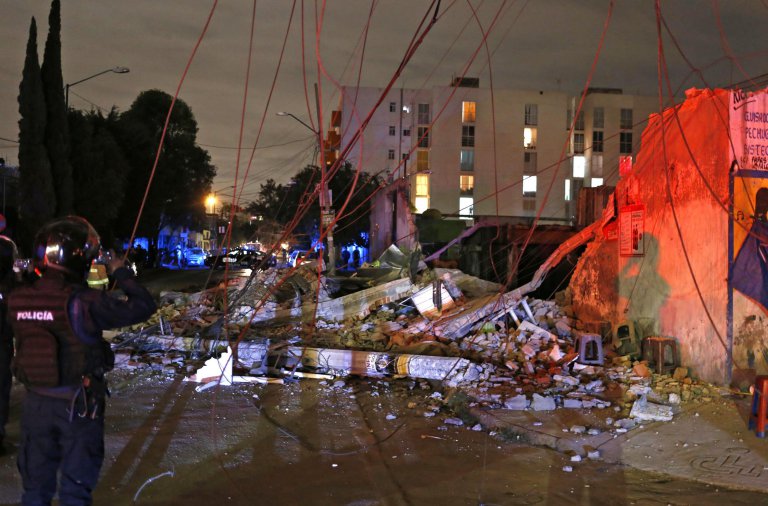 At least six die in huge Mexico quake; small tsunami triggered