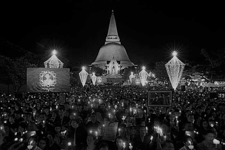 Tears in rain as Thais gather for late king’s funeral