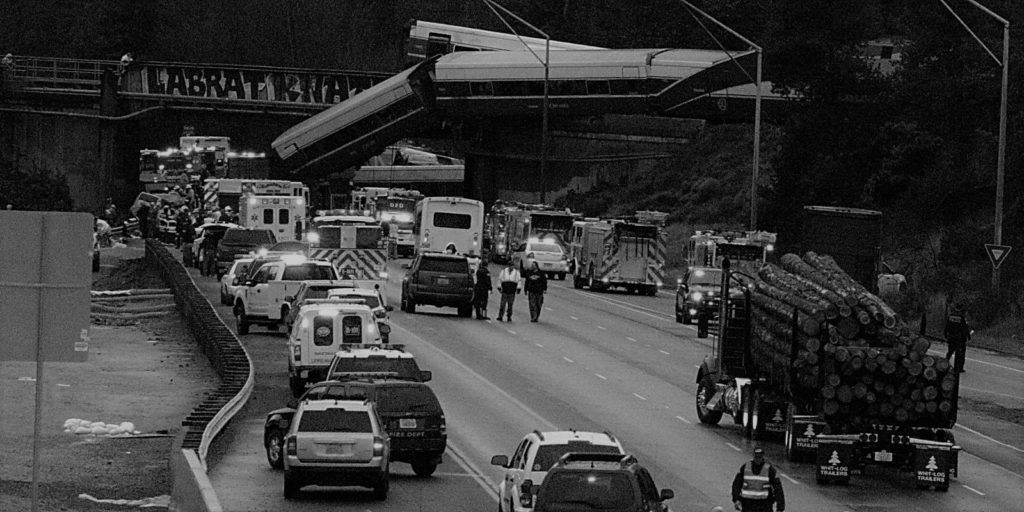 Passenger train on new route derails in Washington state