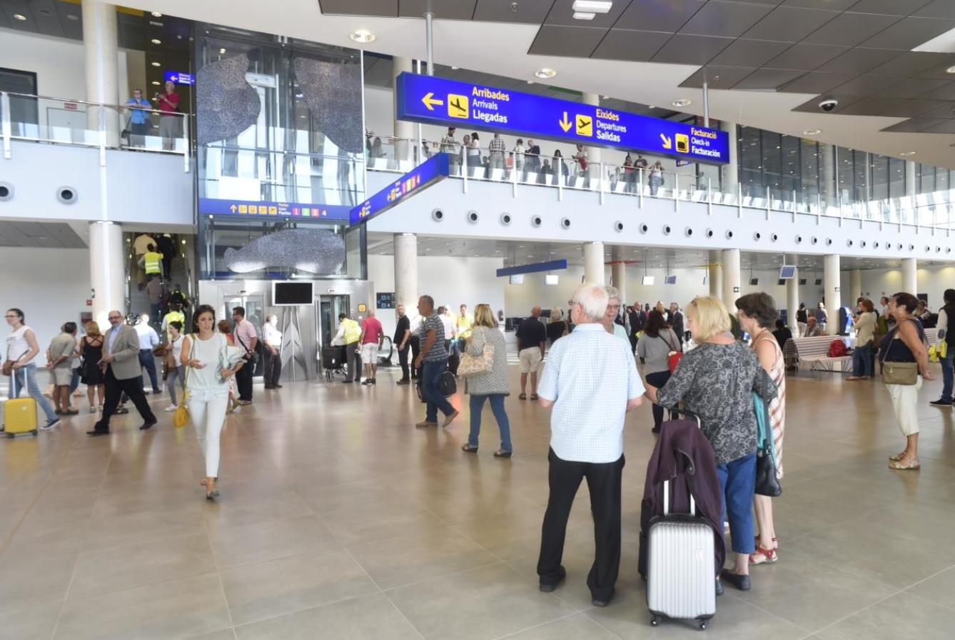 El aeropuerto de Castellón cierra 2017 con un 36 % más de pasajeros