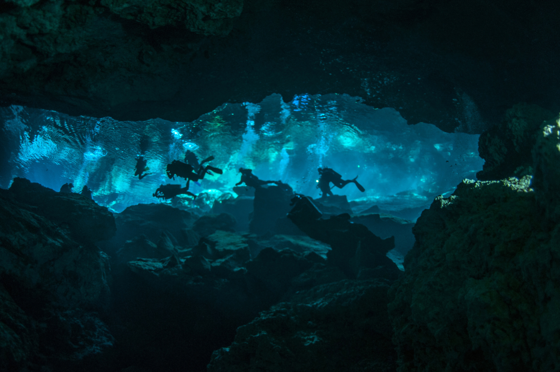 World’s biggest flooded cave found in Mexico, explorers say