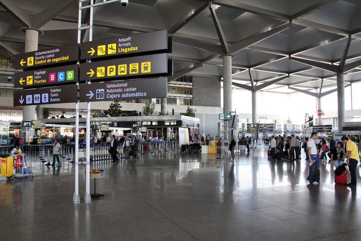 La llegada de viajeros al aeropuerto de Málaga creció un 46% en diez años