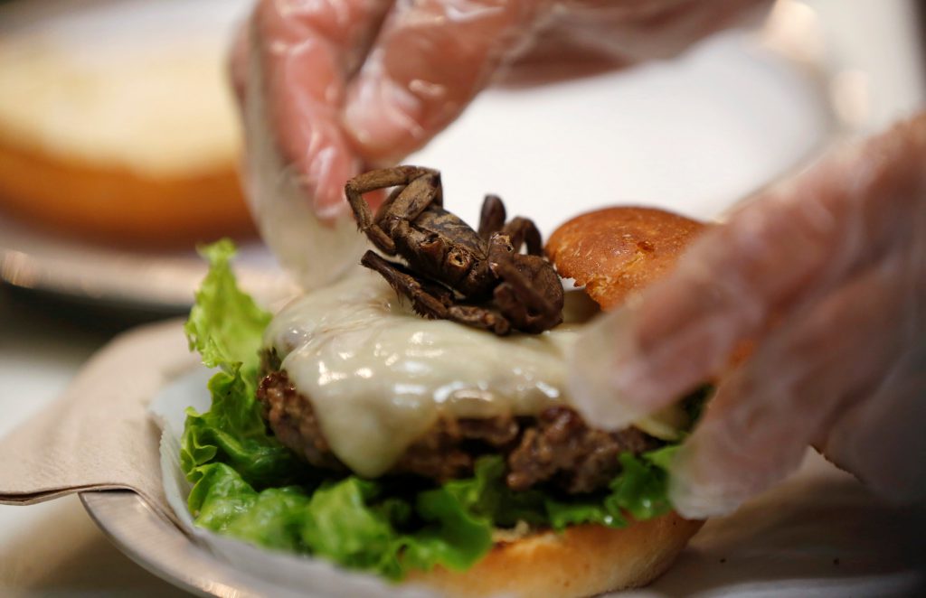 You want tarantula with that? At U.S. burger joint, it’s an option