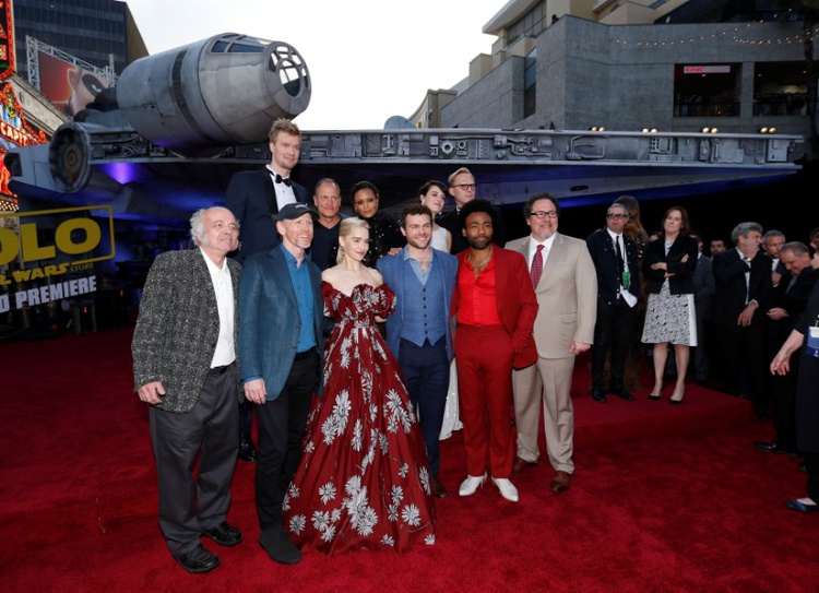 ‘Star Wars’ spaceship lands at Disney’s ‘Solo’ premiere in Hollywood
