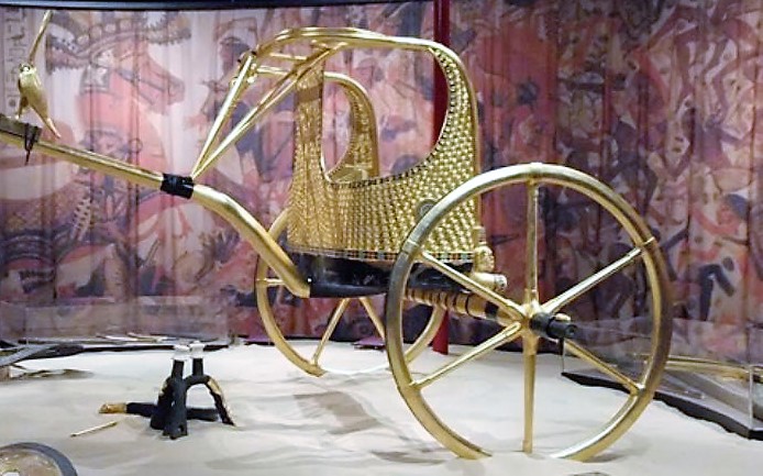 King Tutankhamen’s military chariot moved to new Egyptian museum