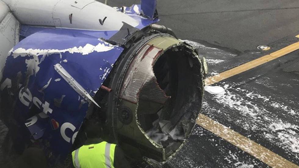 Southwest Airlines no encuentra problema en motores tras accidente mortal