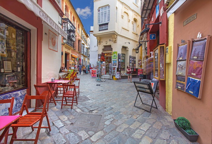 Seville – Little streets in the Santa Cruz district