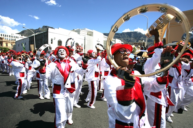 The colourful Kaapse Klopse Festival in Cape Town