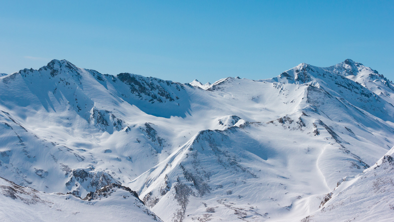 famous skiing area of Ischgl/Samnaun between Austria and Switzerland.