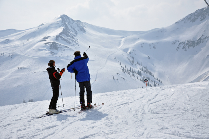 Ski resort in Saalbach - The Alps