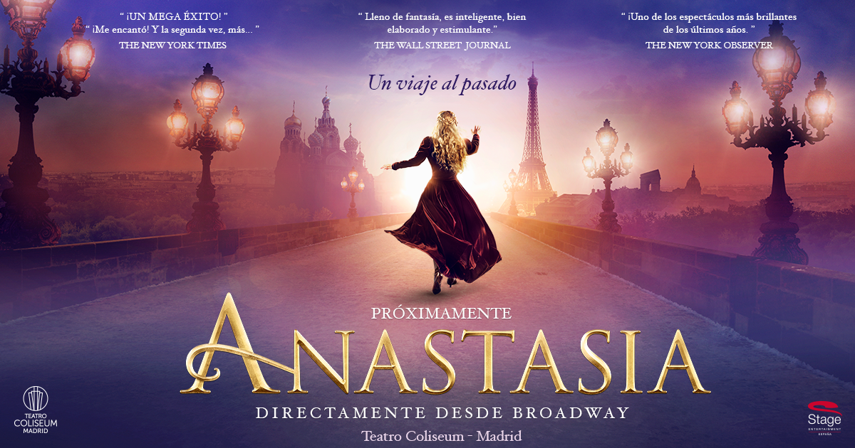 Anastasia-Musicales que ver esta navidad en Madrid