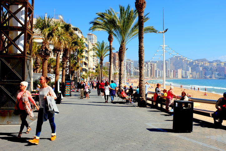 La ocupación hotelera en Benidorm fue del 71 % en primera mitad de diciembre
