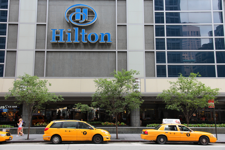 Hilton’s better-than-feared forecast drives shares higher amid trade worries
