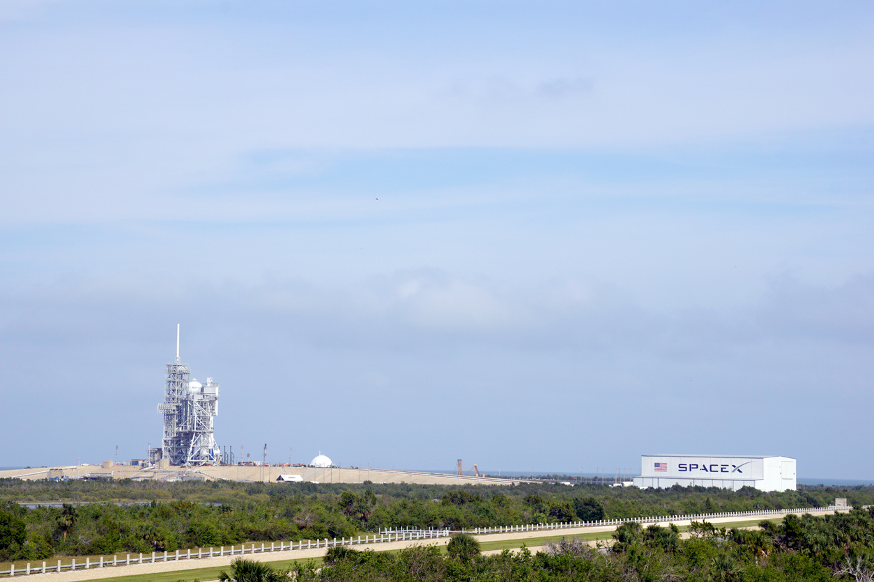 Space X launch pad in Kennedy Space Center