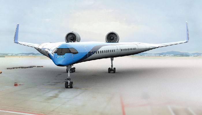 “Flying-V”, el nuevo avión comercial sostenible