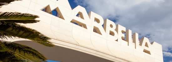 Gateway to Marbella on the Costa del Sol, Spain